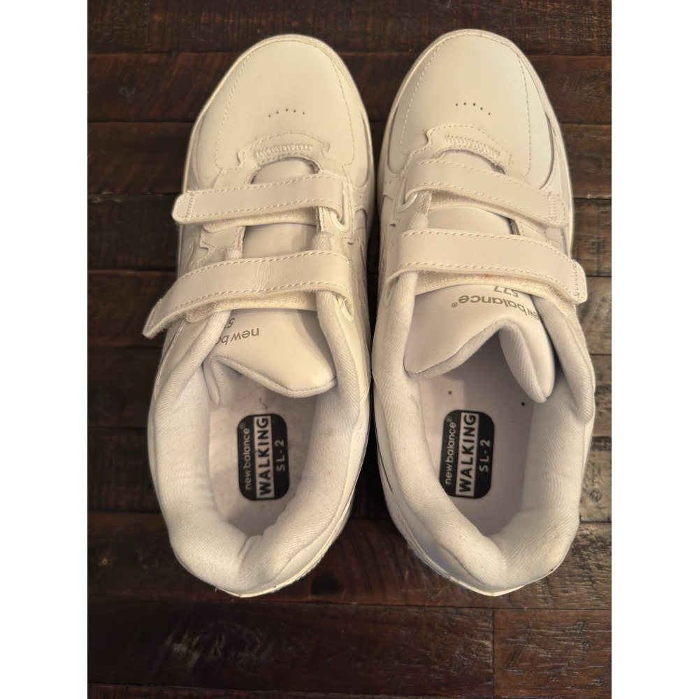 New Balance 577 Women's White Leather Walking Shoes (WW577VW) – Size 8.5 - Picture 5 of 7